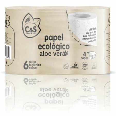 Papel higiénico eco con Aloe Vera