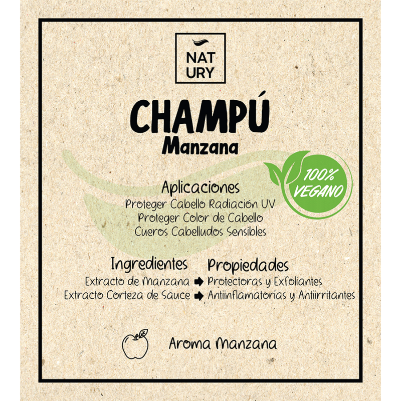 Champú natural de manzana